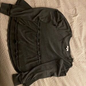 Dark Gray Long Sleeve Top